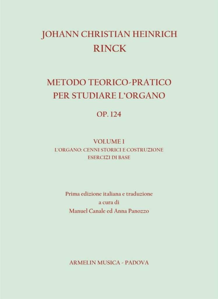 Metodo per organo, op. 124 volume 1
